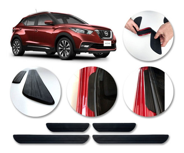 Cubre-zócalo De Puertas X4 Para Nissan Kicks 2020 Molduras 0