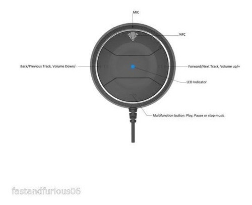 Inalámbrico De Manos Libres Bt4.0 Música Receptor 3,5 Mm Ada 1