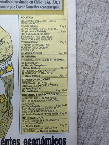 Diario Periodista De Bs As / N.105 / Año 1986 / Ed.la Urraca 1