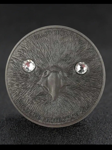Moneda Aguila Przewalski Gobi 500 Togrog Plata Antigua 1