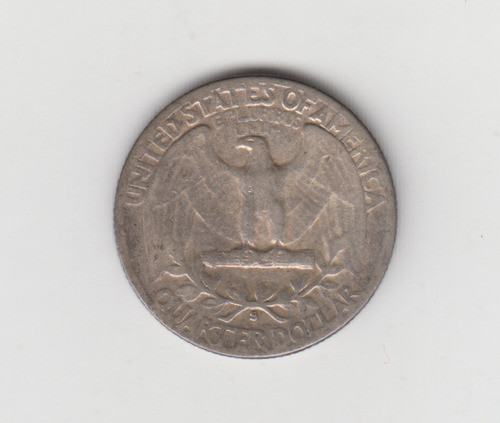 Moneda Eeuu 1/4 Dolar Año 1952 S Plata Bueno + 1