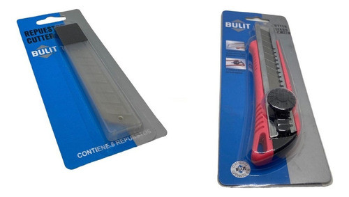 Cutter Bulit Cort Reforzado Grande Serie 300 + Repuestos X5u 0