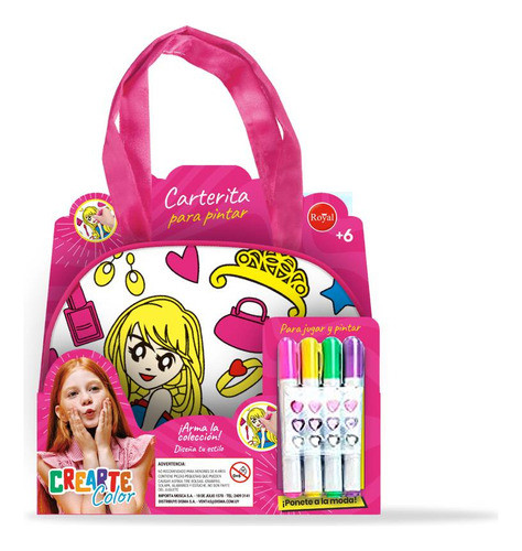Mini Carterita Para Pintar Crearte - Mosca 0