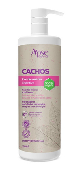 Condicionador Cachos Nutritivo E Hidratante 1l - Apse 0