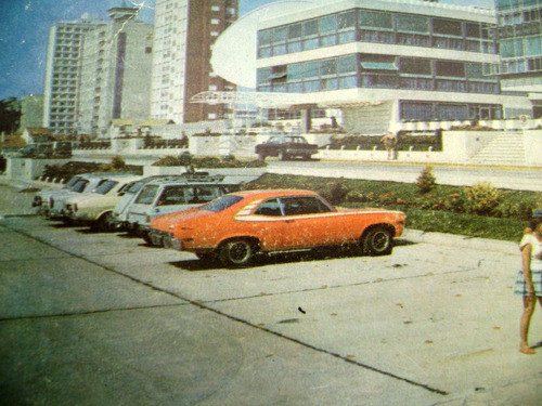 Antigua Postal Casino Necochea Autos 1970 Cupe Chevy Boedo 1