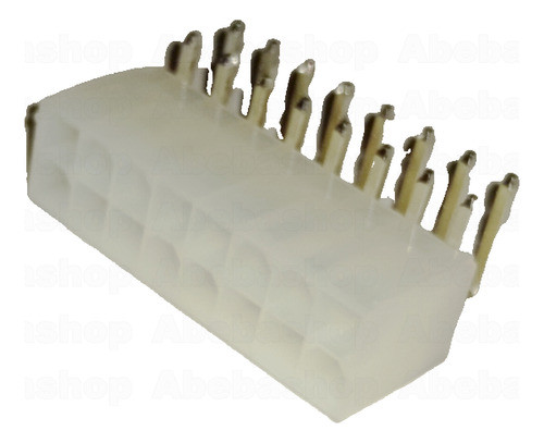 Pack 8x Conector Mate-n-lok 8x2 Macho 90 Grados A Pcb 0