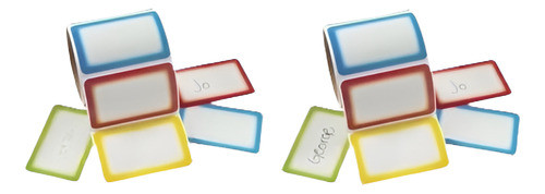 400 4 Color Nombre Etiquetas Pegatinas Personalizadas Etique 0