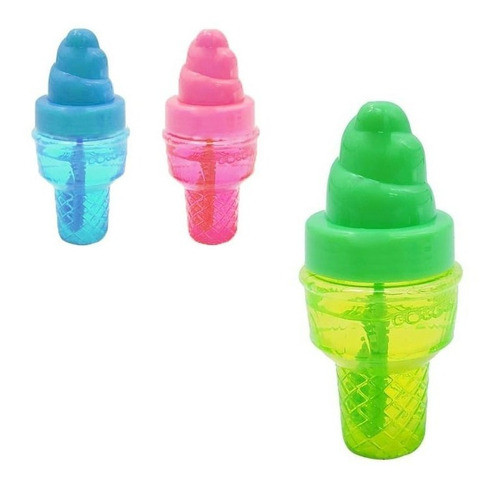Set De 24 Burbujeros En Forma De Helado 9 Cm 1