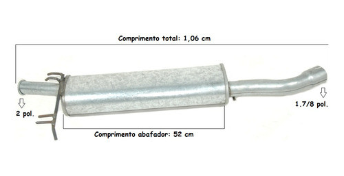 Silêncioso Traseiro Tempra 2.0 8v 93 94 95 96 97 98 99 1