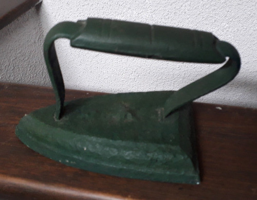 Antigua Plancha De Hierro Estrella Pintada De Verde Inglés. 1