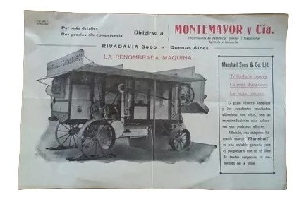 Antigua Publicidad Trilladora Marshall Sons & Co. Ltd. 0