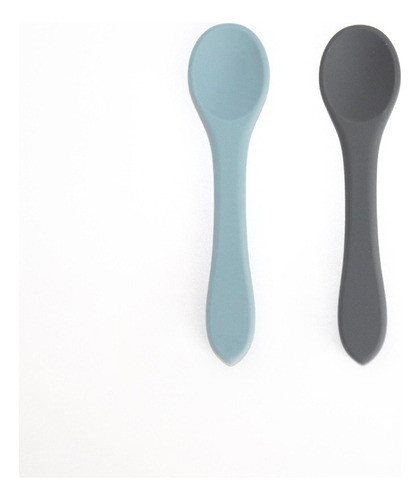 Pack Dos Cucharas Silicona Storki Gris Y Celeste 0