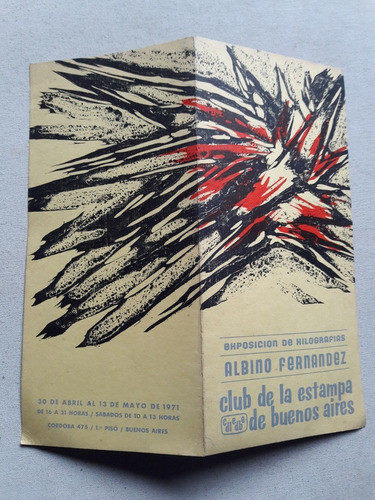 Catalogo Club De La Estampa Buenos Aires Albino Fernandez 0