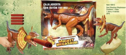 Dart Shooting Dilophosaurus Megasaur Dragon 6912 Isud 0