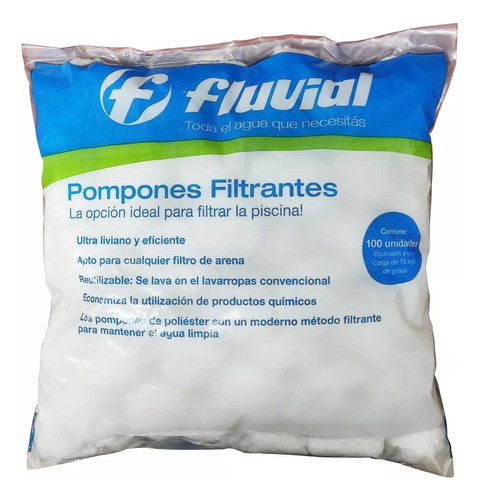 Pompones Filtrantes Fluvial 1 Bolsa De 100 Unidades 0