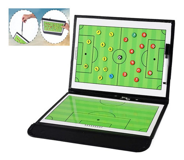 Prancheta Tática Magnética Futebol De Campo Kief Imã/ Caneta 0