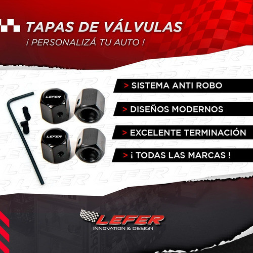 Tapas Cubre Valvula Antirobo Con Logo Volkswagen Negro X4 1