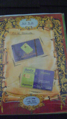 Tarjeta Telefonica D Argentina Club Del Coleccionista Nva3 0