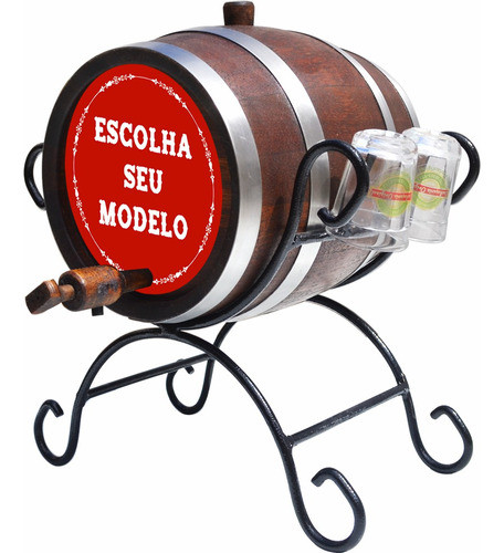 Barril De Carvalho 2 Litros - Customizados 0