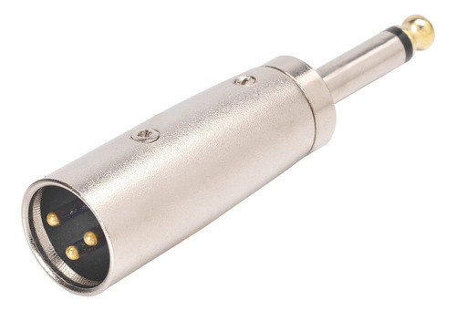 Adaptador Xlr Cannon Macho A Plug 1/4 Macho Mono 6,25mm 1