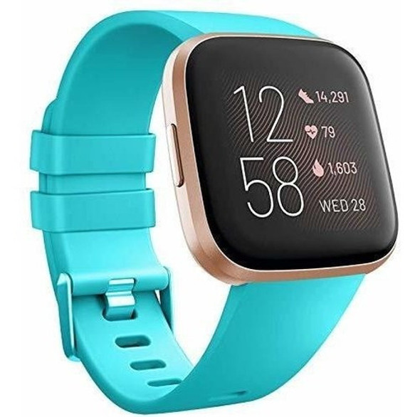 Malla Para Fitbit Versa 2/versa/lite/se Teal Large 0