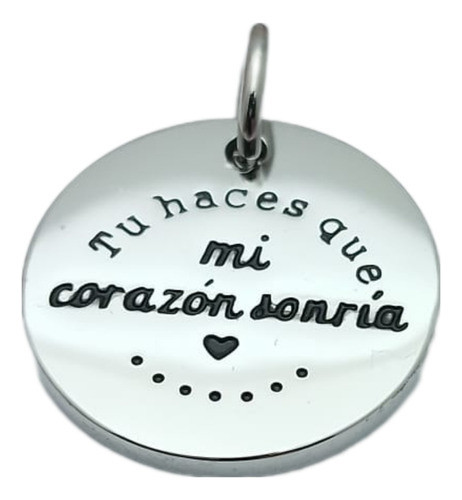 Collar Tu Haces Que Mi Corazón Sonría Acero Joyas Mónac 0