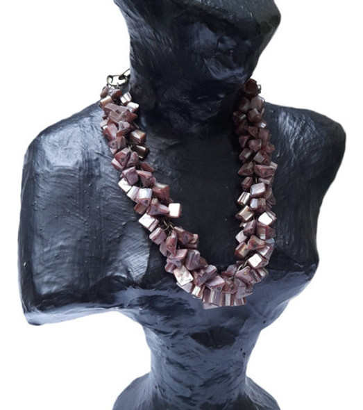 Cec0583 Collar Esp Piedra Madreperla, Nacar 0