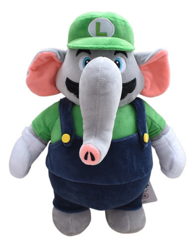 Boneco Elefante De Pelúcia Super Mario Bros Wonder Luigi 0