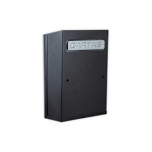 Buzón Para Cartas Con Puerta Atrás Negro Económico 7040 0