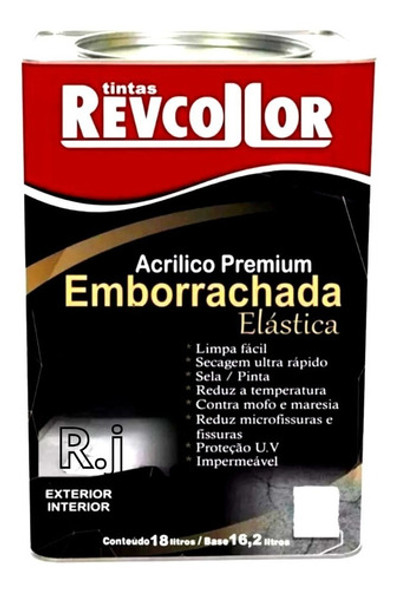 Tinta Emborrachada Premium Impermeável 18kg 0