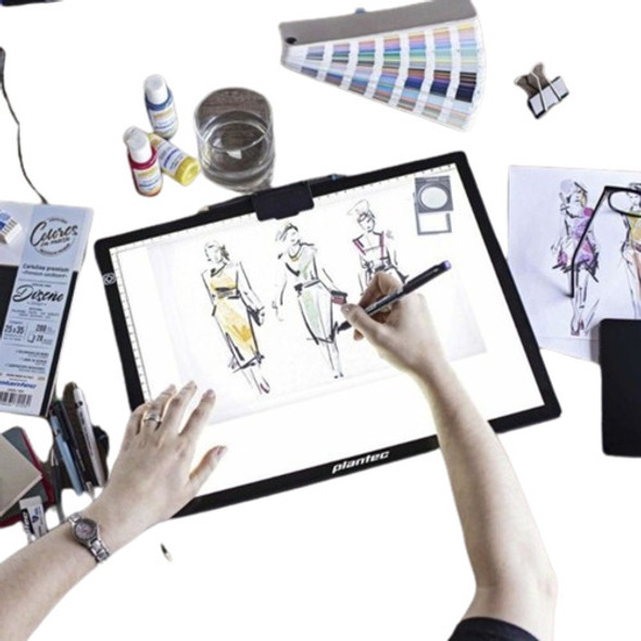 Tableta Led Plantec A4 + Morral + Usb Dibujo Calco Portatil 1