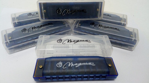 Armonica Magma En C (do) Con Estuche Color Azul 1