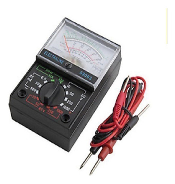 Multimetro Tester Analogico Compacto. 7 Rangos De Voltaje Co 0