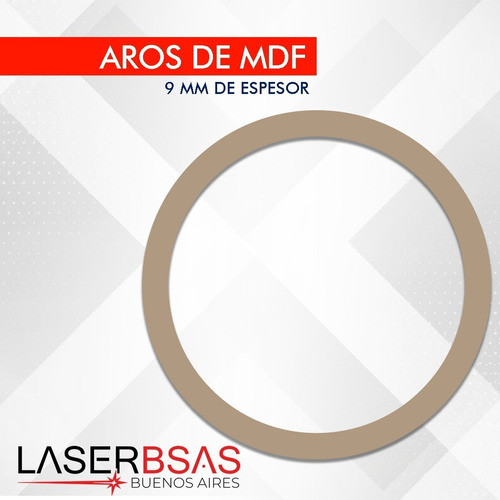 Aros Mandala Kit X 30u - 20cm Ø - Mdf / Fibrofacil En 9mm 0
