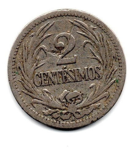 Moneda Uruguay 2 Centesimos Año 1901 Km#20 0