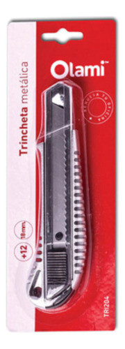 Cutter Trincheta Grande Olami Metal C/guia X6 - 18mm Tri204 1