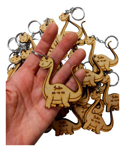 30 Llaveros Dinosaurio Fibrofacil Personalizado Souvenirs 0