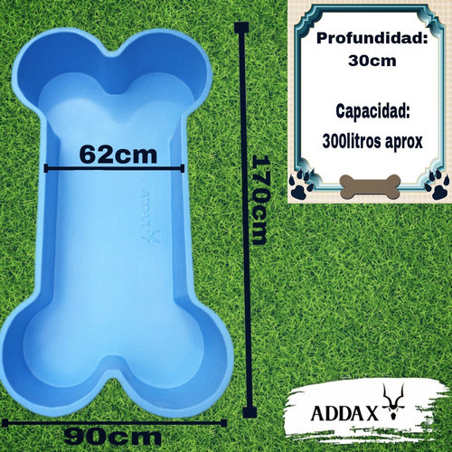 Piscina Mascota 350l Fibra De Vidrio 1