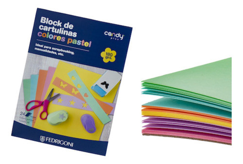 Block Cartulina Candy Plus A4 180gr. Serviciopapelero 0