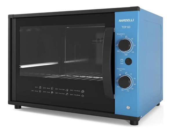 Forno Elétrico 60 Litros Top60 127v Nardelli Azul Eb 0