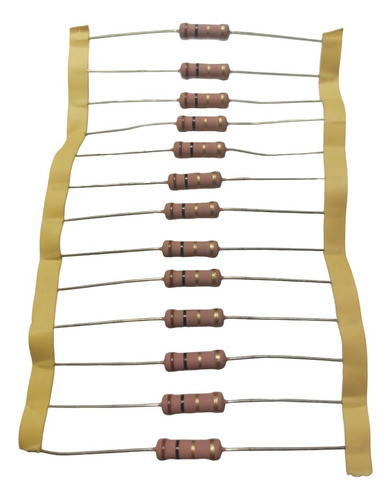 Resistor 1 Ohm 5% 3w Metal Film Pack 100 Unidades 0