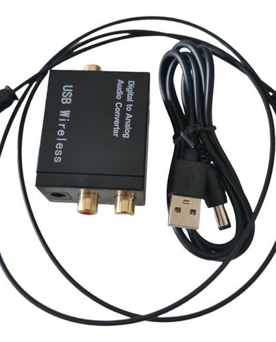 Adaptador Convertidor Digital A Analogico Rca + Usb Wireless 1