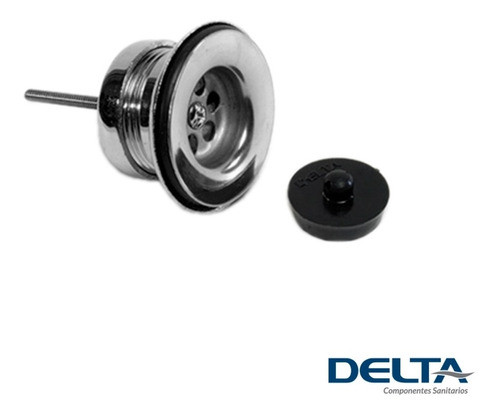 Sopapa Lavatorio Con Tuerca  Bce Cromo Acero Inox Delta 543 1