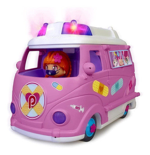 Pinypon Set Ambulancia Emergencia Luz Accesorios Original 1