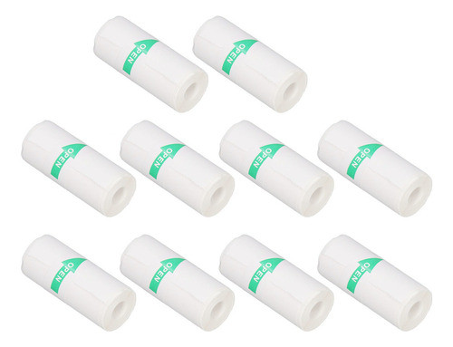 Papel De Impressora Térmica Mini Autoadesivo Portátil De 10 0