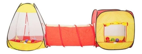 Casita Infantil Pelotero Pop-up Con Tunel Cebra Tut Tutti 0
