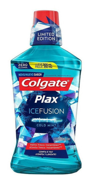 Enxaguante Bucal Colgate Zero Álcool Cold Mint Pax Ice 500ml 0