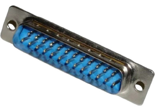5 Peças - Conector Db25 Macho 180 Graus Solda Placa 0