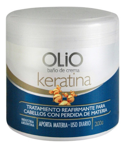 Baño De Crema Keratina Reparador Olio 200g X 6u 1