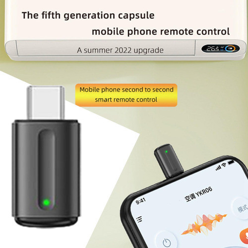 Adaptador De Controle Remoto Ir Para Smartphone Tipo C Para 1